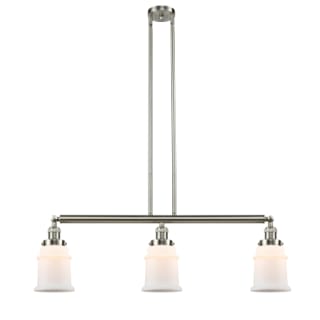 A thumbnail of the Innovations Lighting 213 Canton Brushed Satin Nickel / Matte White