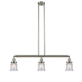 A thumbnail of the Innovations Lighting 213 Small Canton Brushed Satin Nickel / Seedy