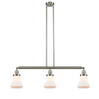 A thumbnail of the Innovations Lighting 213 Bellmont Brushed Satin Nickel / Matte White