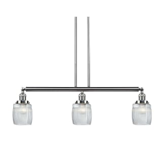 A thumbnail of the Innovations Lighting 213-S Colton Brushed Satin Nickel / Thick Clear Halophane