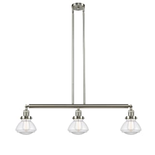 A thumbnail of the Innovations Lighting 213-S Olean Brushed Satin Nickel / Clear