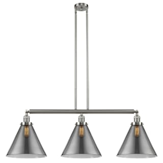 A thumbnail of the Innovations Lighting 213 X-Large Cone Brushed Satin Nickel / Plated Smoke