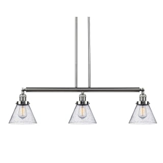 A thumbnail of the Innovations Lighting 213-S Large Cone Brushed Satin Nickel / Seedy