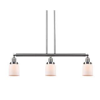 A thumbnail of the Innovations Lighting 213-S Small Bell Brushed Satin Nickel / Matte White Cased