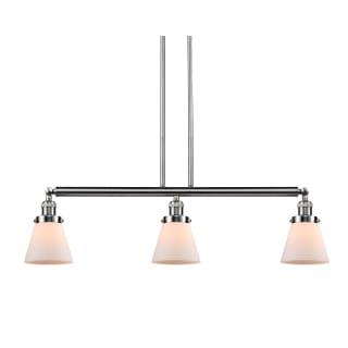 A thumbnail of the Innovations Lighting 213-S Small Cone Brushed Satin Nickel / Matte White Cased