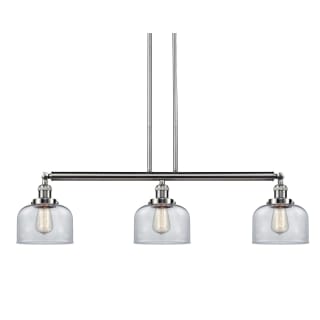 A thumbnail of the Innovations Lighting 213-S Large Bell Brushed Satin Nickel / Clear