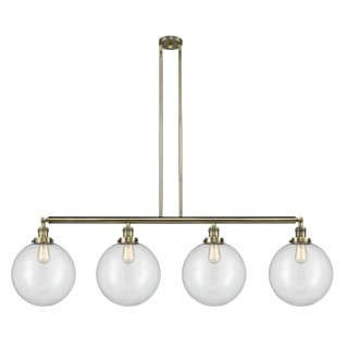 A thumbnail of the Innovations Lighting 214-16-56 Beacon Linear Antique Brass / Clear