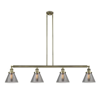 A thumbnail of the Innovations Lighting 214 Large Cone Antique Brass / Plated Smoke