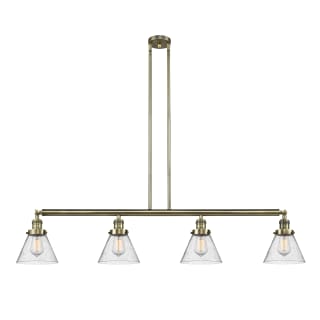 A thumbnail of the Innovations Lighting 214 Large Cone Antique Brass / Seedy