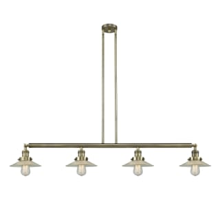 A thumbnail of the Innovations Lighting 214 Halophane Antique Brass / Clear Halophane