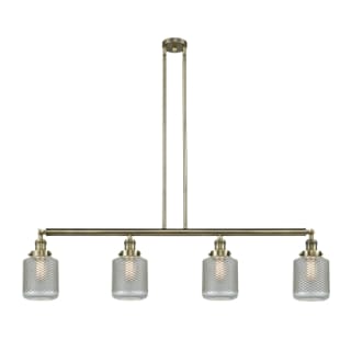 A thumbnail of the Innovations Lighting 214 Stanton Antique Brass / Clear Wire Mesh