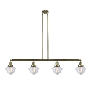 A thumbnail of the Innovations Lighting 214 Small Oxford Antique Brass / Clear