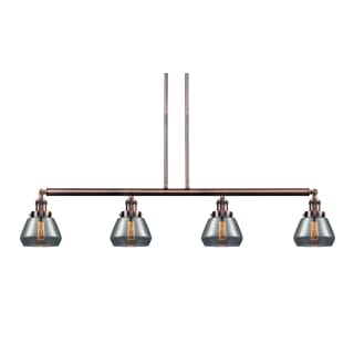 A thumbnail of the Innovations Lighting 214-S Fulton Antique Copper / Plated Smoked