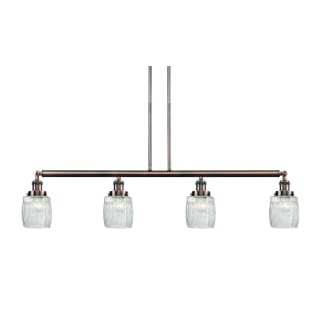 A thumbnail of the Innovations Lighting 214-S Colton Antique Copper / Thick Clear Halophane