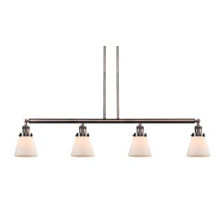 A thumbnail of the Innovations Lighting 214-S Small Cone Antique Copper / Matte White Cased