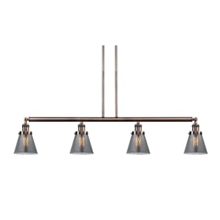 A thumbnail of the Innovations Lighting 214-S Small Cone Antique Copper / Smoked