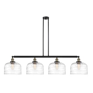 A thumbnail of the Innovations Lighting 214-13-54-L Bell Linear Black Antique Brass / Clear Deco Swirl