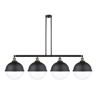 A thumbnail of the Innovations Lighting 214-17-58 Hampden Linear Black Antique Brass / Clear