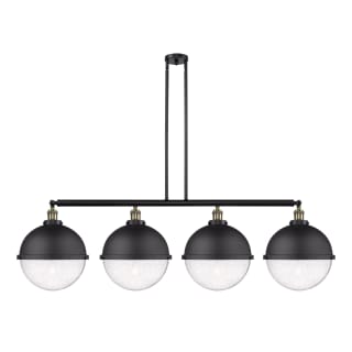 A thumbnail of the Innovations Lighting 214-17-58 Hampden Linear Black Antique Brass / Seedy