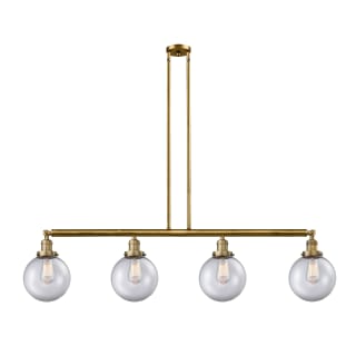 A thumbnail of the Innovations Lighting 214 Large Beacon Brushed Brass / Clear
