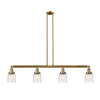 A thumbnail of the Innovations Lighting 214-10-50 Bell Linear Brushed Brass / Deco Swirl