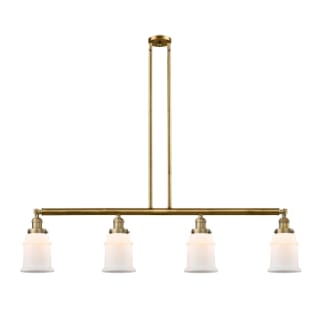 A thumbnail of the Innovations Lighting 214 Canton Brushed Brass / Matte White