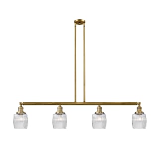 A thumbnail of the Innovations Lighting 214 Colton Brushed Brass / Clear Halophane