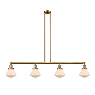 A thumbnail of the Innovations Lighting 214-S Olean Brushed Brass / Matte White