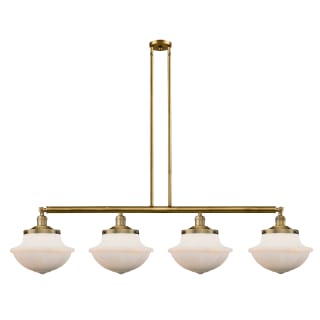 A thumbnail of the Innovations Lighting 214 Large Oxford Brushed Brass / Matte White