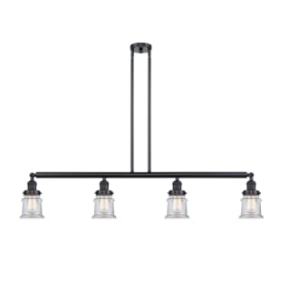 A thumbnail of the Innovations Lighting 214 Small Canton Matte Black / Clear