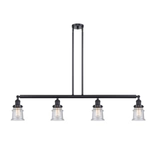 A thumbnail of the Innovations Lighting 214 Small Canton Matte Black / Seedy