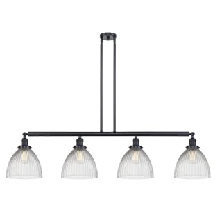 A thumbnail of the Innovations Lighting 214 Seneca Falls Matte Black / Clear Halophane