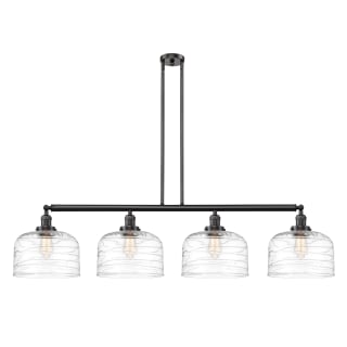 A thumbnail of the Innovations Lighting 214-13-54-L Bell Linear Oil Rubbed Bronze / Clear Deco Swirl