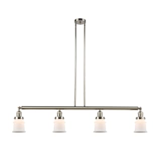 A thumbnail of the Innovations Lighting 214 Small Canton Polished Nickel / Matte White