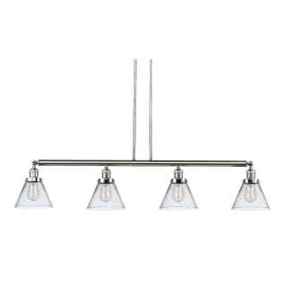 A thumbnail of the Innovations Lighting 214-S Large Cone Polished Nickel / Clear