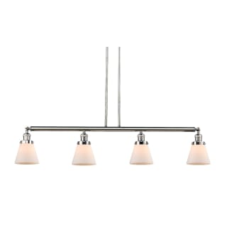 A thumbnail of the Innovations Lighting 214-S Small Cone Polished Nickel / Matte White Cased