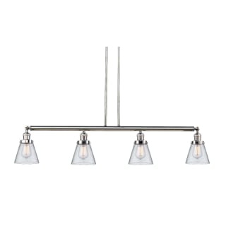 A thumbnail of the Innovations Lighting 214-S Small Cone Polished Nickel / Clear