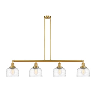 A thumbnail of the Innovations Lighting 214-10-53 Bell Linear Satin Gold / Clear Deco Swirl