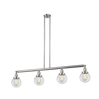 A thumbnail of the Innovations Lighting 214-S-6 Beacon Brushed Satin Nickel / Clear