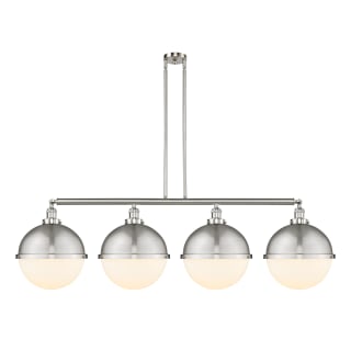 A thumbnail of the Innovations Lighting 214-17-58 Hampden Linear Brushed Satin Nickel / Matte White