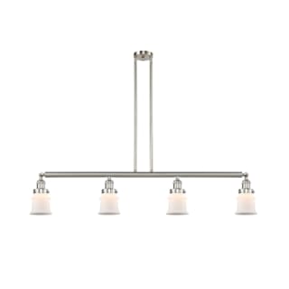 A thumbnail of the Innovations Lighting 214 Small Canton Brushed Satin Nickel / Matte White