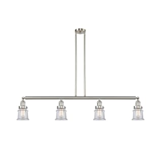 A thumbnail of the Innovations Lighting 214 Small Canton Brushed Satin Nickel / Clear