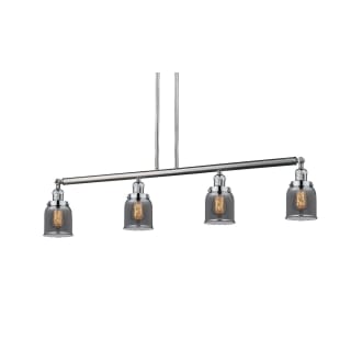 A thumbnail of the Innovations Lighting 214-S Small Bell Brushed Satin Nickel / Plated Smoked