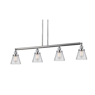 A thumbnail of the Innovations Lighting 214-S Small Cone Brushed Satin Nickel / Clear