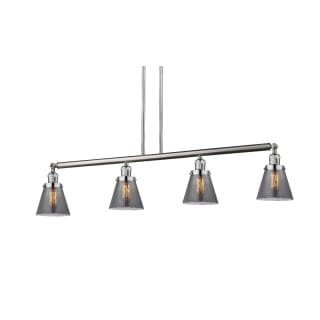 A thumbnail of the Innovations Lighting 214-S Small Cone Brushed Satin Nickel / Smoked