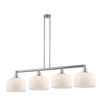 A thumbnail of the Innovations Lighting 214 X-Large Bell Brushed Satin Nickel / Matte White