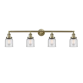 A thumbnail of the Innovations Lighting 215-10-42 Bell Vanity Antique Brass / Clear