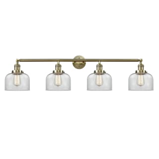 A thumbnail of the Innovations Lighting 215-10-44 Bell Vanity Antique Brass / Clear