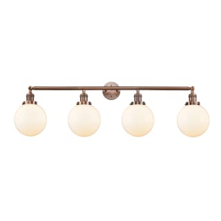 A thumbnail of the Innovations Lighting 215-S-8 Beacon Antique Copper / Matte White Cased