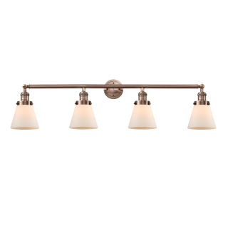 A thumbnail of the Innovations Lighting 215-S Small Cone Antique Copper / Matte White Cased